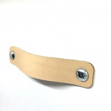 Brute Strength - Leren handgrepen voor meubels - Zwart - 6 stuks - 16,5 x 2,5 cm - Kastgreep, Deurgreep voor keuken, badkamer, kasten, dressoir, hout