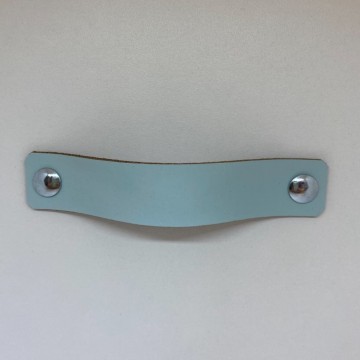 leren handgreep licht blauw