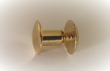 Boekschroef goedkleurig zijaanzicht