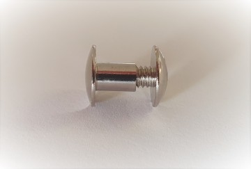 Boekschroef zilverkleurig zijaanzicht