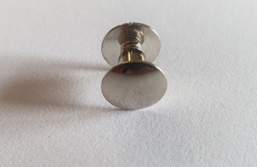 Boekschroef zilverkleurig