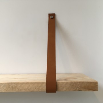 Leren plankdrager Cognac 3