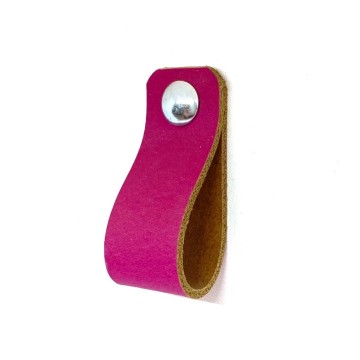 Leren lus fuchsia S 2