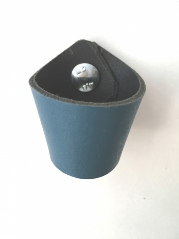 Leren Knop Diesel blauw 3x14 5