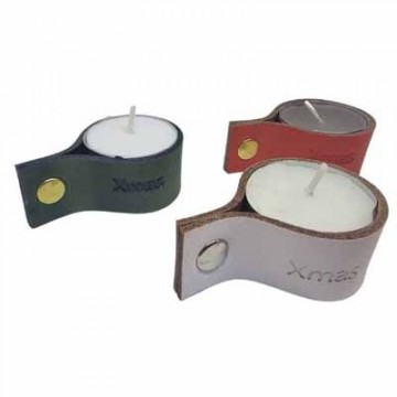 Drie kleuren waxine lichtjes Xmas