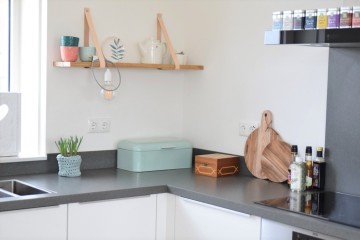 leren plankdragers keuken