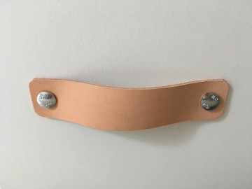 Leren handgreep Naturel 2