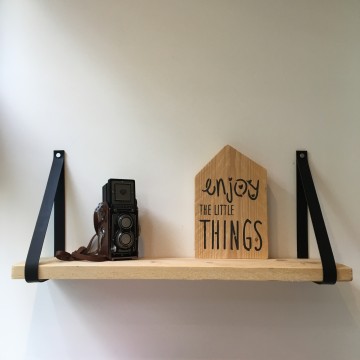 Leren plankdragers zwart 1