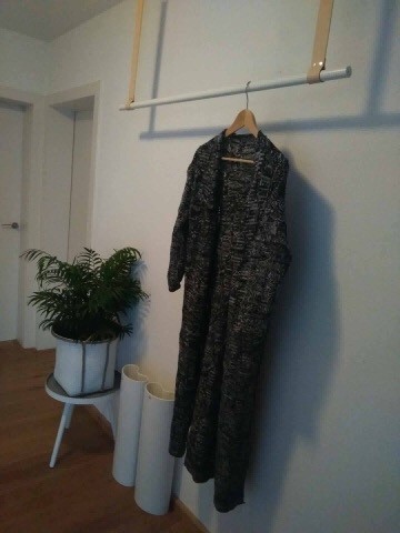 Leren plafondhangers kapstok