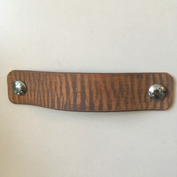 Leren handgreep Vintage Tiger Taupe 1