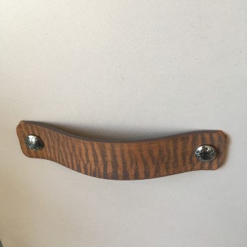 Leren handgreep Vintage Tiger Taupe 2