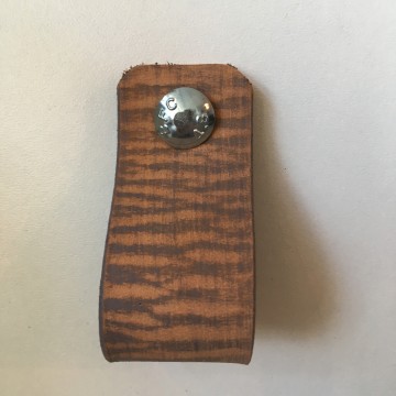 Leren lus Vintage Tiger Taupe 1