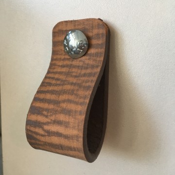 Leren lus Vintage Tiger Taupe 2