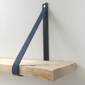 Leren plankdragers Blauw 4