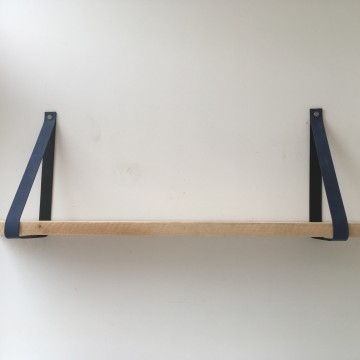 Leren plankdragers Blauw 3