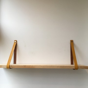 Leren plankdragers Herfst Geel 1