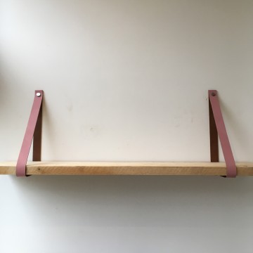 Leren plankdragers Roze 4