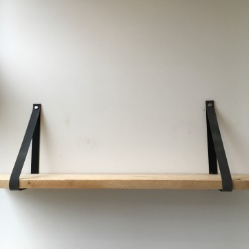 Leren plankdragers antraciet 4