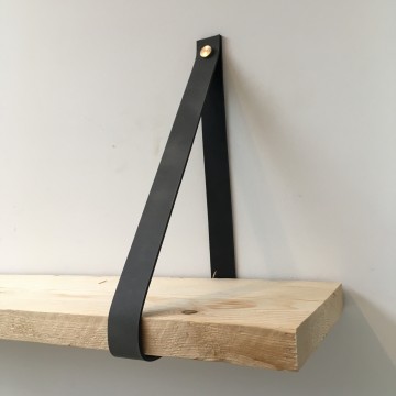 Leren plankdragers antraciet 5