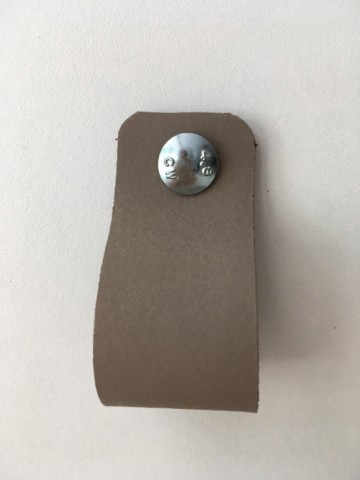 Leren Lus Klei taupe 3x14 3