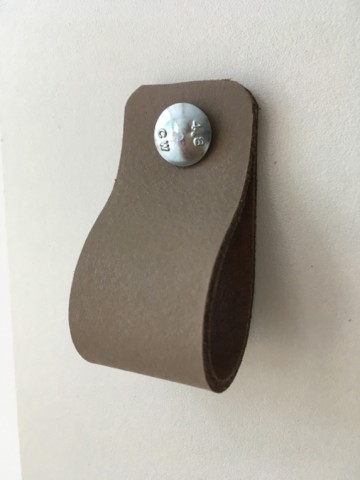 Leren Lus Klei taupe 3x14 4