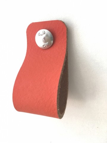 Leren Lus Koraal rood 3x14 4