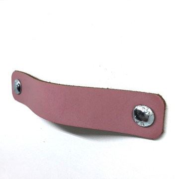 Leren handgreep roze s 2