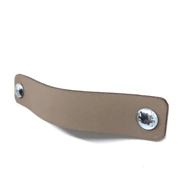 Leren handgreep taupe s 2