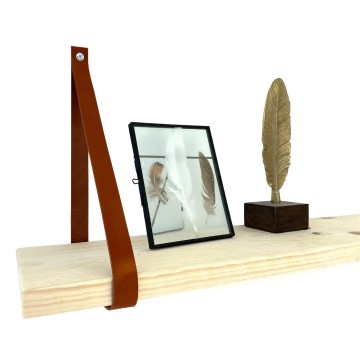 Leren plankdragers cognac s 2