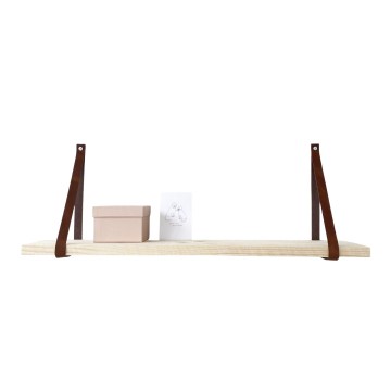 Leren plankdragers donker bruin s 1