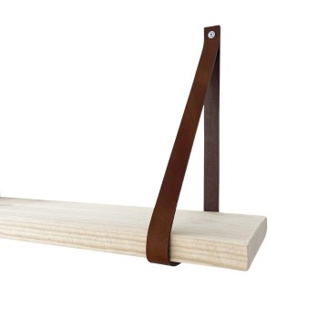 Leren plankdragers donker bruin s 3