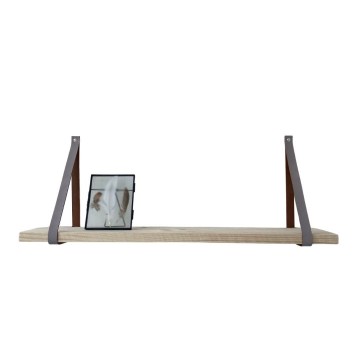 Leren plankdragers grijs s 1