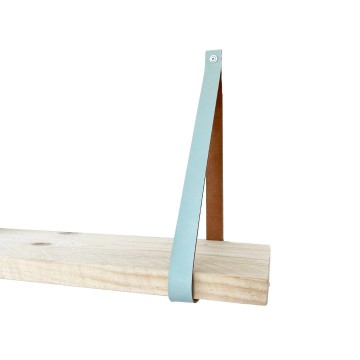 Leren plankdragers licht blauw s 3