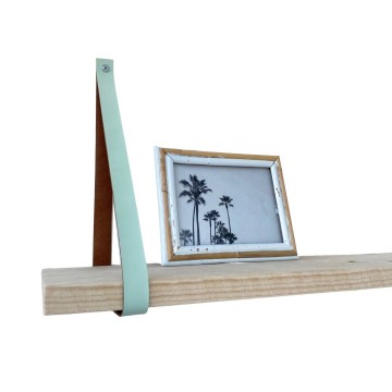 Leren plankdragers mint groen s 2