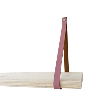 Leren plankdragers roze s 3