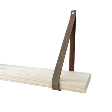 Leren plankdragers taupe s 3