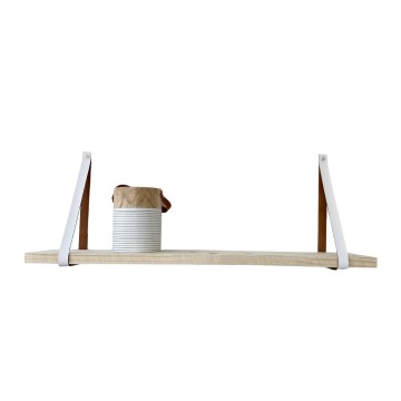 Leren plankdragers wit s 1