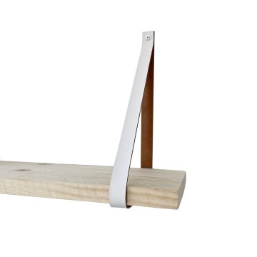 Leren plankdragers wit s 3