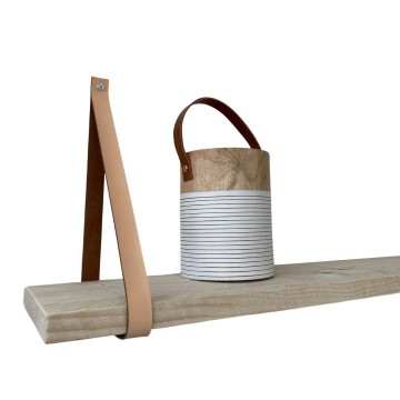 Leren plankdragers zalm s 2