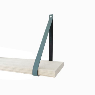 Leren plankdragers zee grijs groen s 3