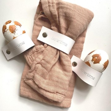 Leren servethouder   eierdop 2