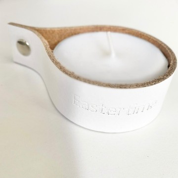 Leren waxinelichthouder xl eastertime