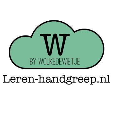 Logo leren handgreep