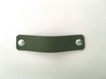 Leren handgreep Mos groen 3x14 1