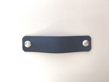 Leren handgreep Nacht blauw 3x14 1