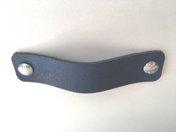 Leren handgreep Nacht blauw 3x14 2