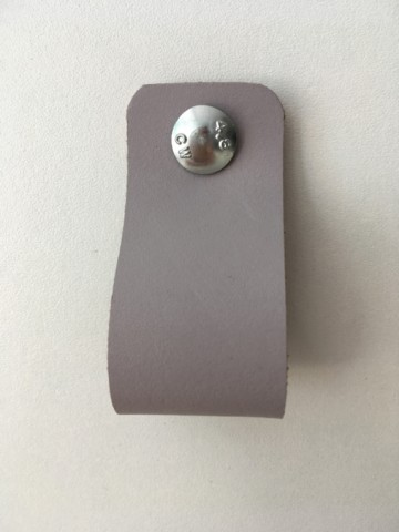 Leren lus Regen grijs 3x14 3