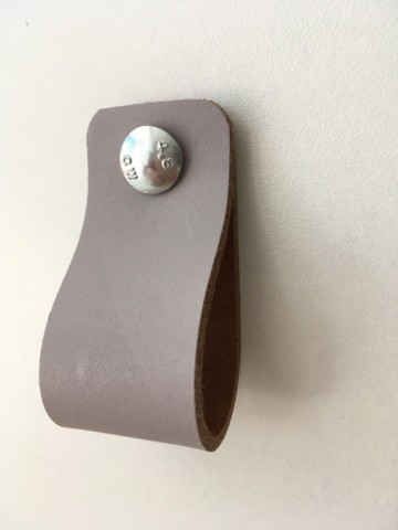 Leren lus Regen grijs 3x14 4