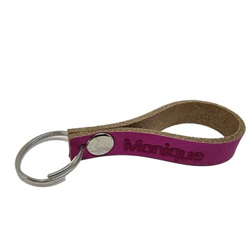 Sleutelhanger met text roze