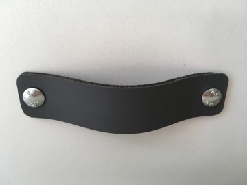 Leren handgreep Storm grijs 3x14 2
